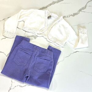 CIRCO | Purple Glitter Girls Stretchy Leggings Pants